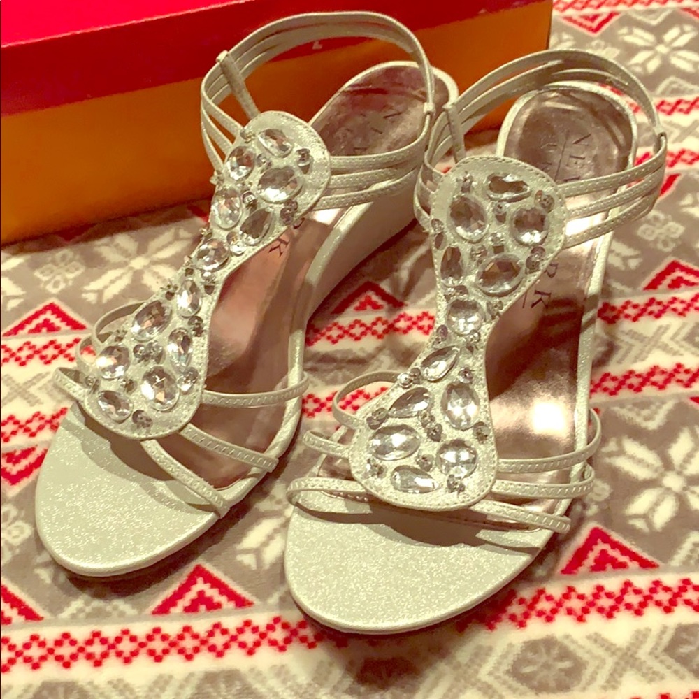 Beaded Dress Wedges